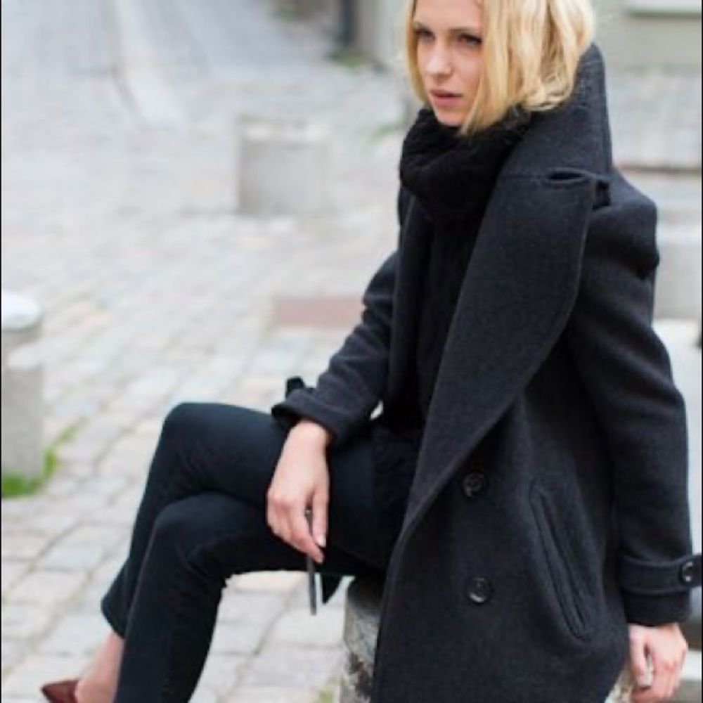 Emerson Fry Pea Coat Grey US 6